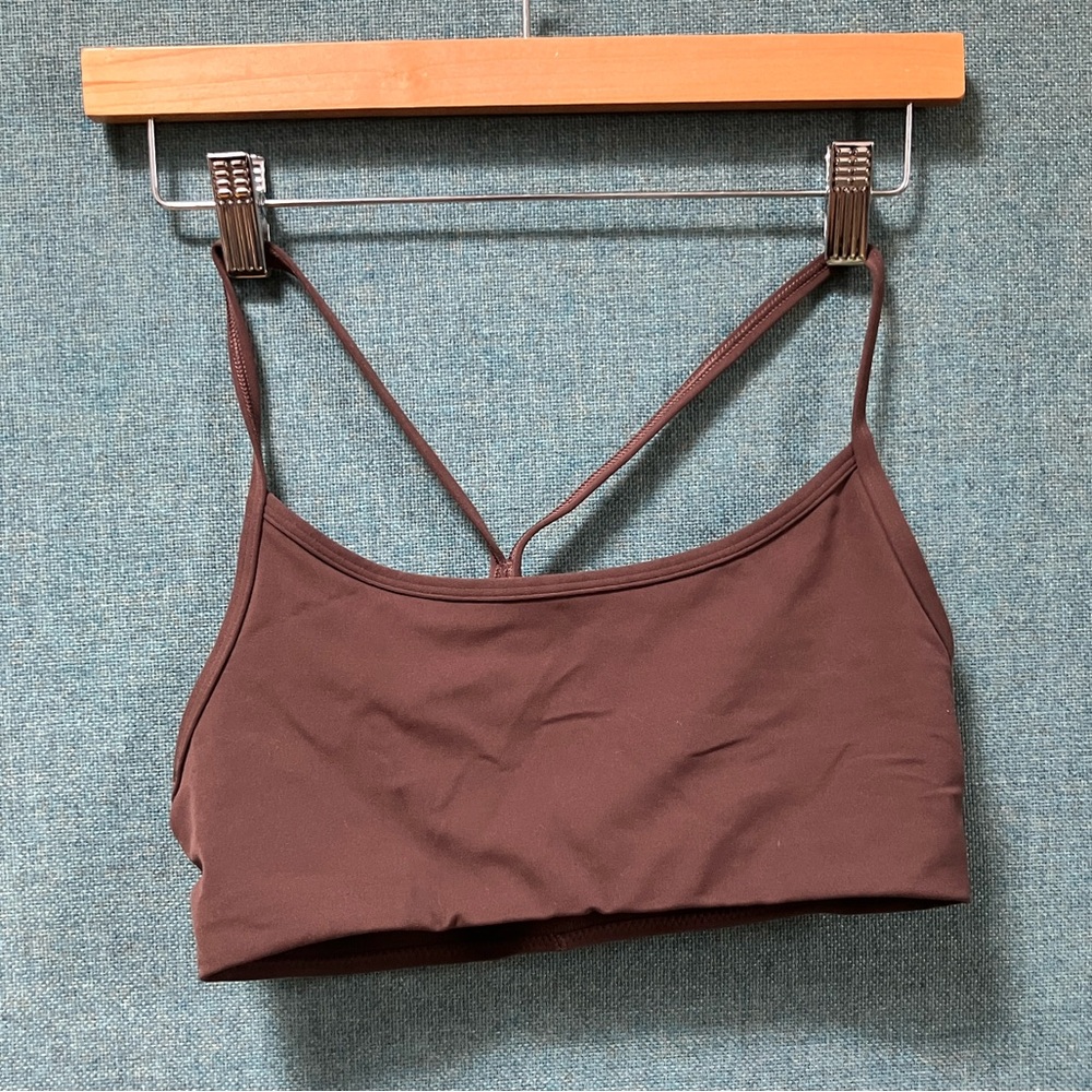 Vuori All The Feels Brown Sports Bra